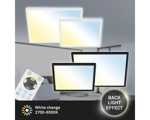 Vierkante led-plafondlampen met afstandsbediening en backlighteffect