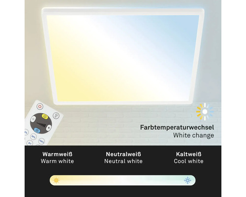 LED-plafondlamp met kleurverandering en afstandsbediening om de lichtkleur te regelen