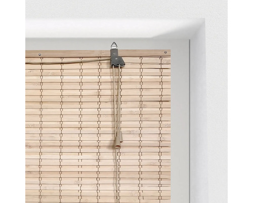 Bamboe rolgordijn met trekkoord
