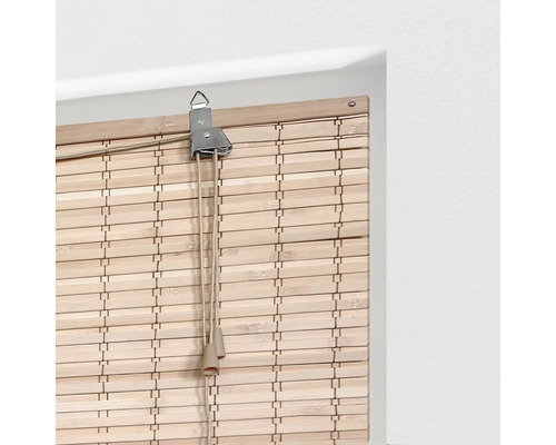 Bamboe rolgordijn met trekkoorden voor raamdecoratie