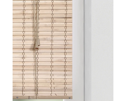 Bamboe rolgordijn met trekkoord