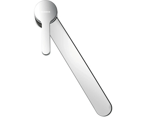 Schock Logo op een keukenkraanhendel