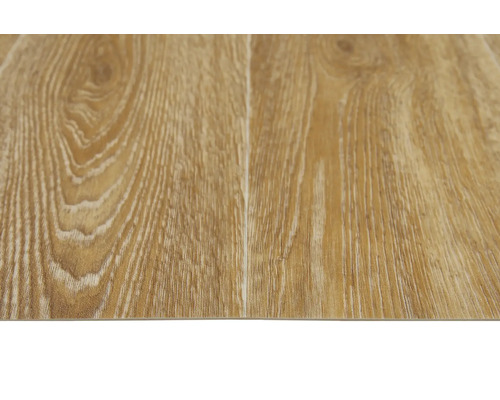 Close-up van een vinylvloer met houtlook