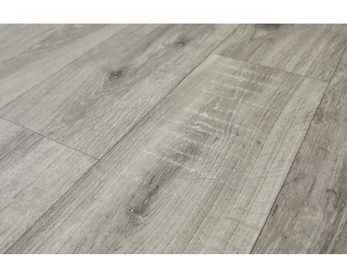 Grijze laminaatvloer met houtlook