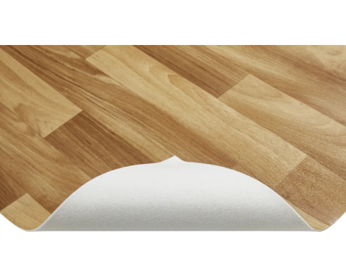 Vinylvloer in houtlook met witte achterkant