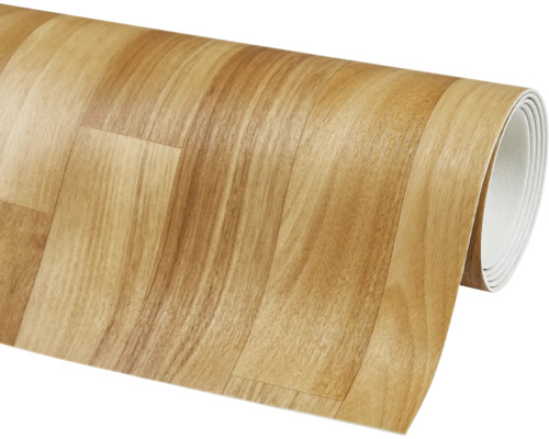 Oprolbare vinylvloer met houtlook.