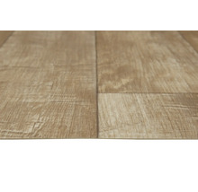 Close-up van vinylvloer met houtlook.
