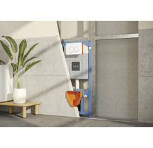 Inbouwreservoir voor een toilet met stortbak en Vitra Logo
