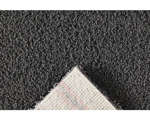 Detailopname van een grijs tapijt met pool en textielrug