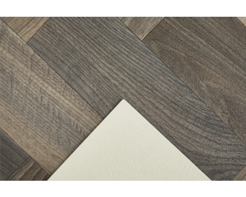 Vinylvloer in houtlook met witte onderkant