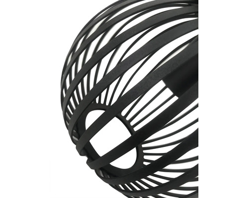 Decoratieve bolvormige hanglamp van metalen strips