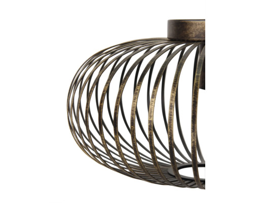 Decoratieve lampophanging van metalen strips