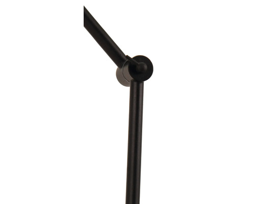 Detailopname van een zwart lampgewricht