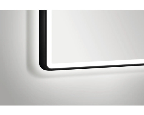 Detailaanzicht van een spiegel met verlichting