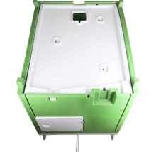 Compostbak met deksel en verwijderbare klep