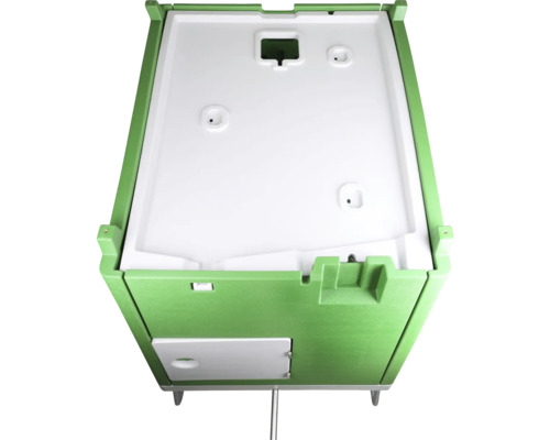 Compostbak met deksel en verwijderbare klep