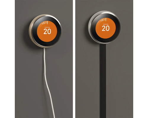 Twee slimme thermostaten voor temperatuurregeling aan de muur