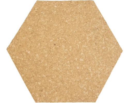 Zeshoekige kurktegel