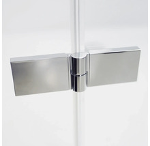 BREUER Douchecabine kwartrond Panorama chroom 90x90 cm helder glas