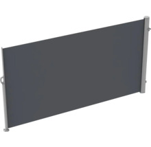 Terrasscherm 1,6x3 stof uni antraciet, frame RAL 9006 aluminium met afneembare paal-thumb-3