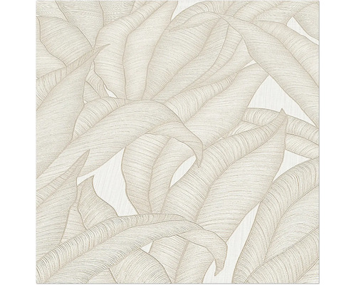 Behang met bladmotief