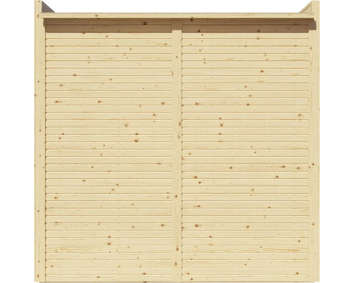 Houten schuttingelement met horizontale planken voor de tuin