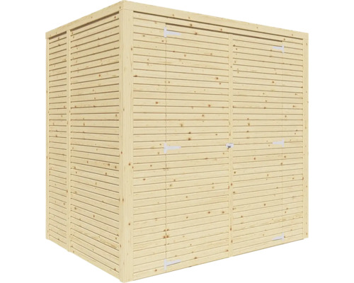 Houten tuinkast met dubbele deur