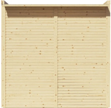 Houten privacyscherm element met horizontale planken