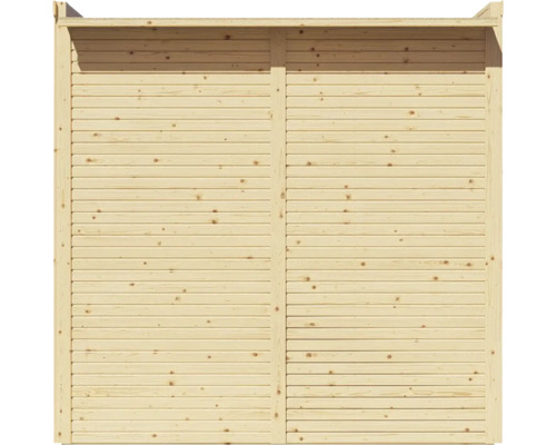 Houten privacyscherm element met horizontale planken