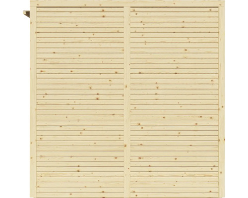 Houten wand van horizontale planken voor buiten