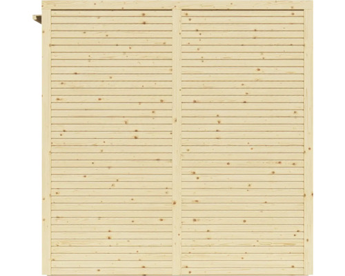 Houten wand met horizontale planken