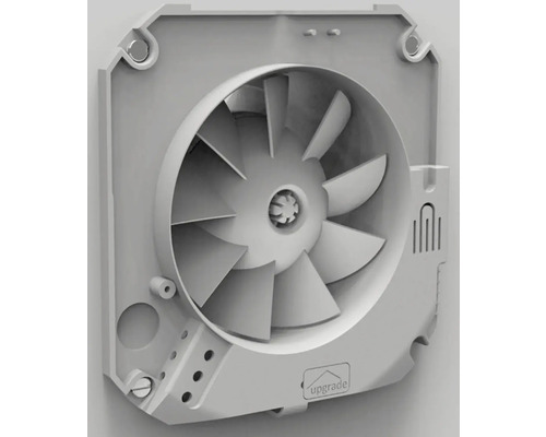 Ventilator voor woonruimte met ronde constructie