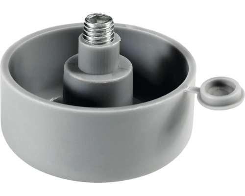 Meubelpoot van kunststof met schroefdraad