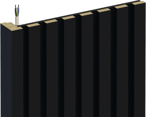 Wandpaneel met kabelgoot voor wandmontage