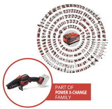 Einhell Power X-Change productfamilie met accu-takkettingzaag