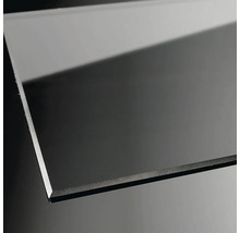 BREUER Verkorte zijwand Avanta chroom 90 cm grijs