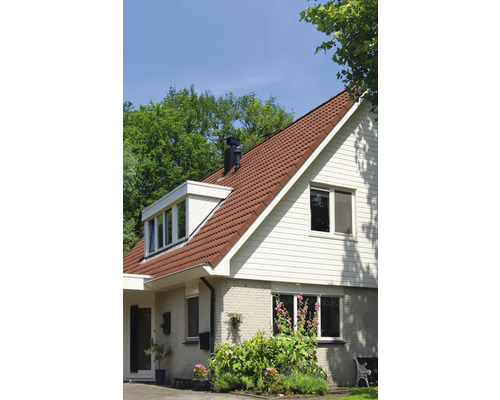 Huis met pannendak en gevel