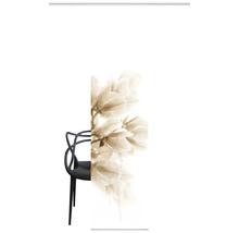 HOME FASHION Paneelgordijn Kessi wit/beige 60x245 cm