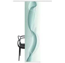 Schuifgordijn met abstract patroon voor een stoel