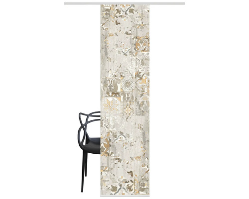 Schuifpaneel met patroon en stoel