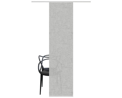 Schuifgordijn met geometrisch patroon voor een stoel