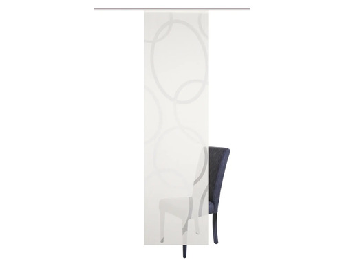 Schuifgordijn met cirkelpatroon voor stoel