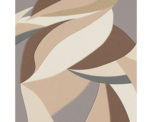 Close-up van een patroonbehang met organische vormen