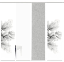 HOME FASHION Paneelgordijn Kessi grijs 60x245 cm set van 4
