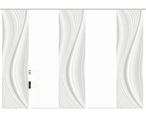 Schuifgordijn met golfpatroon voor raamdecoratie