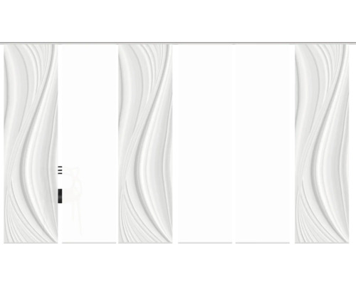 Schuifpaneel met golfpatroon voor raamdecoratie