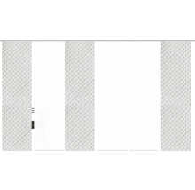 Schuifdeursysteem met gestructureerde panelen
