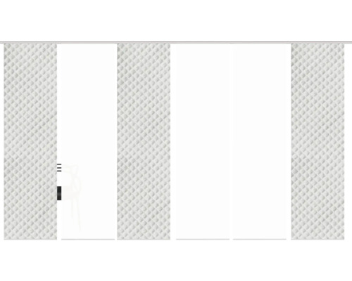 Schuifdeursysteem met gestructureerde panelen