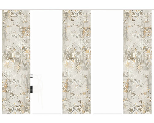 Schuifdeur met decoratie