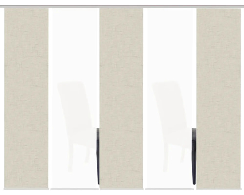 Stoffen schuifgordijn met strak design